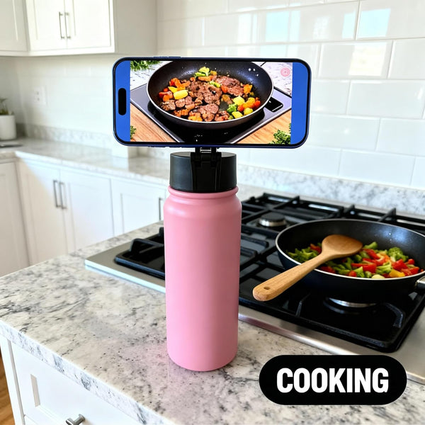 Sticlă de Apă cu Suport Magnetic